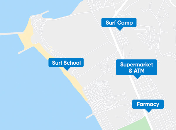 Surfcamp-Map