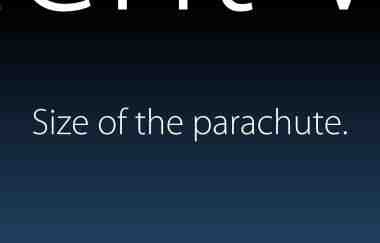 Quel est le mouvement d'un parachutiste ?