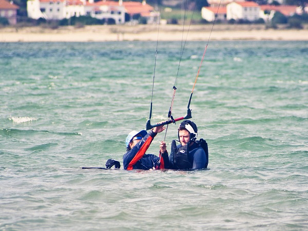 1 cours kitesurf 2personnes obidos ocean adventure